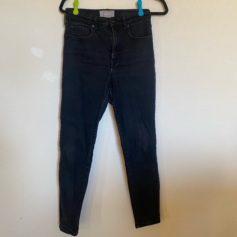 Everlane | high rise skinny (black) size 29 ankle